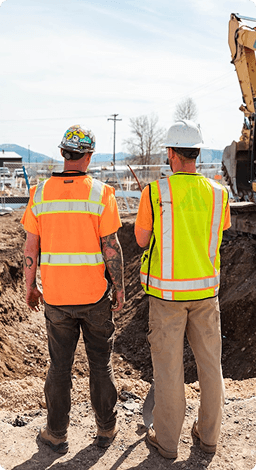 Ouvriers sur un chantier